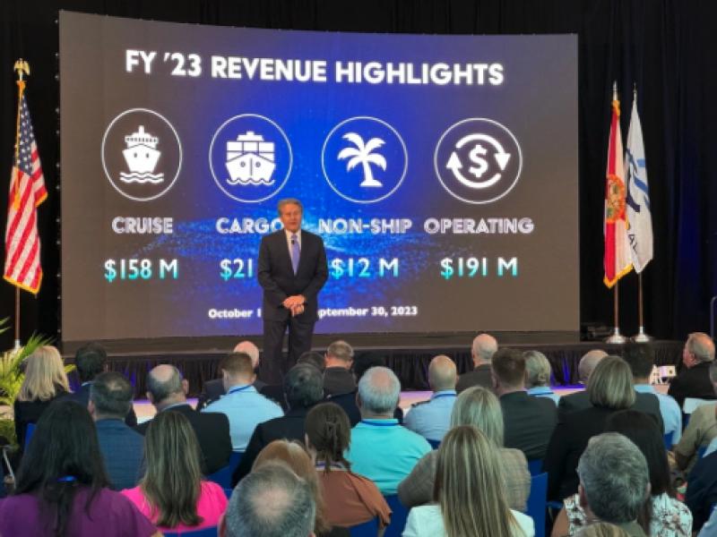Port Canaveral CEO Capt. John Murray delivers “2023 State of the Port” Address