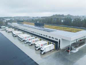 New terminal and E-trucks for cleaner logistics: First Volta Zero deployed to Norwegian operations at new branch in Bergen