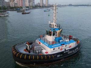 Wilson Sons starts operations with the tugboat “WS Castor”, which is being built to attend new Panamax 366m LOA vessels in the port of Santos