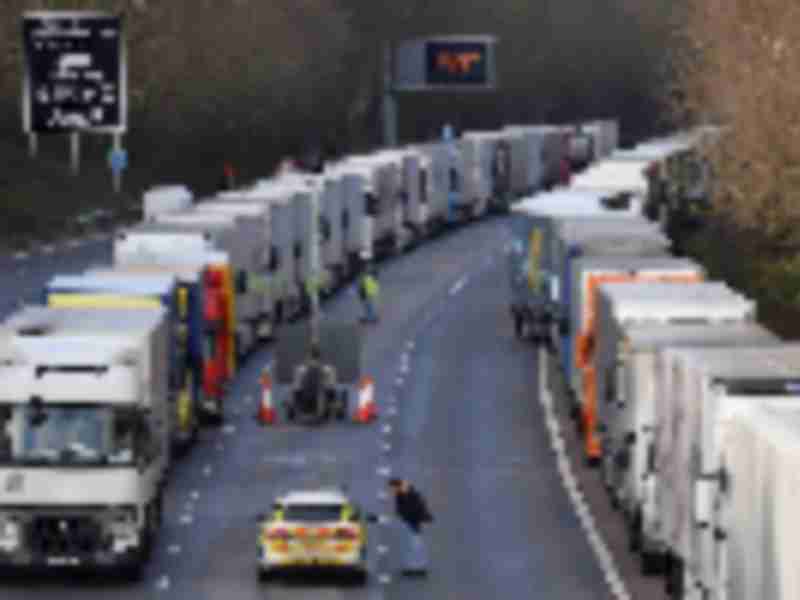 Dover truck backups persist on Christmas Eve despite progress