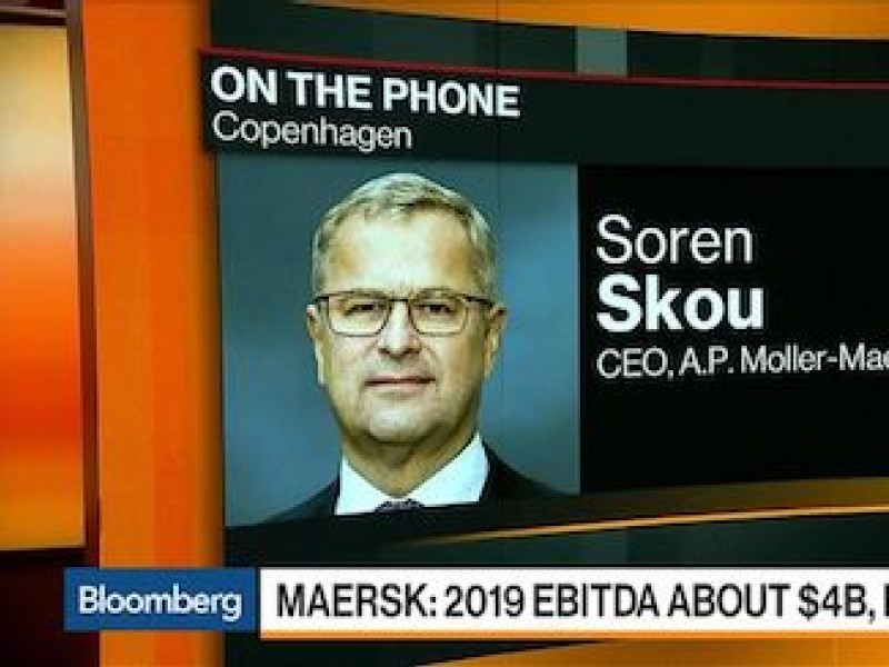 Maersk shares tank after CEO talks to analysts about trade war