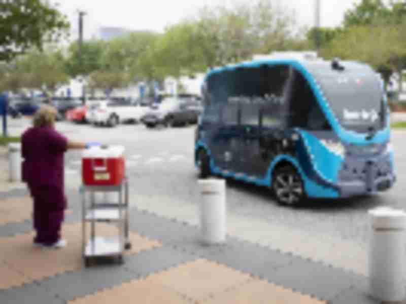 JTA, Beep & NAVYA autonomous shuttles help transport COVID-19 tests collected at Mayo Clinic drive-thru site in Jacksonville
