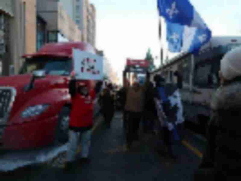 Trucker protest strands beef shipments at US-Canada border