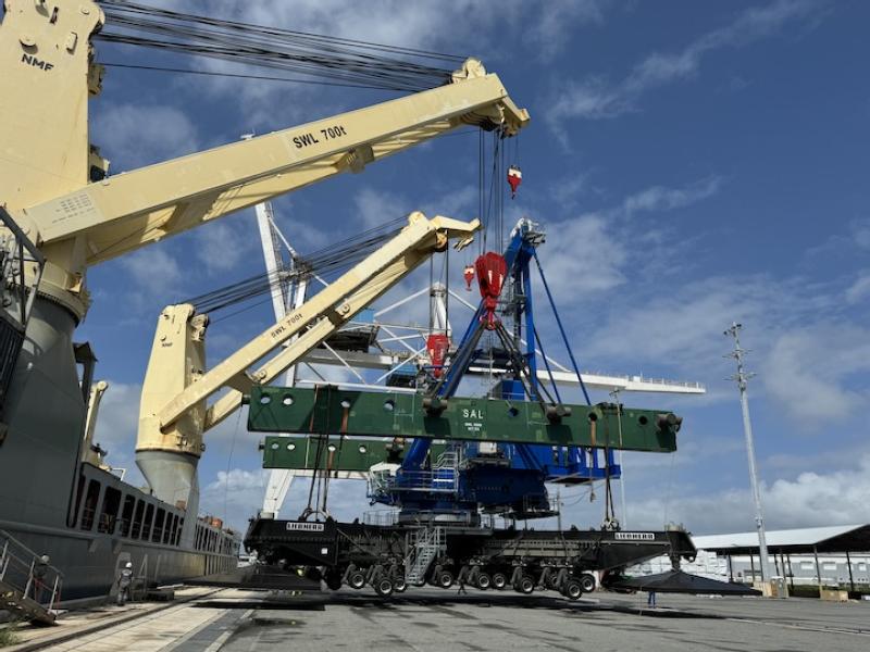 GT USA’s Canaveral Cargo Terminal records heaviest lift crane operations, boosting capacity at its facility