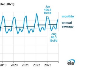 U.S. natural gas consumption set annual and monthly records during 2023