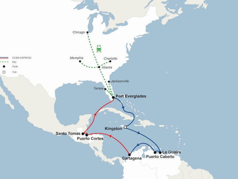 CMA CGM to launch CEIBA EXPRESS, a weekly direct service connecting Florida with Venezuela, Colombia, Honduras & Guatemala