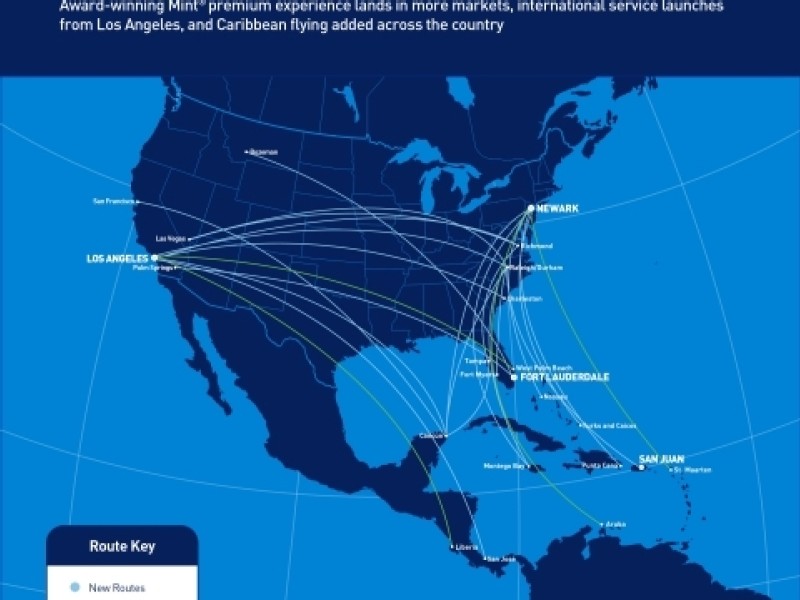 JetBlue adds two dozen new routes in markets with strengthened demand potential
