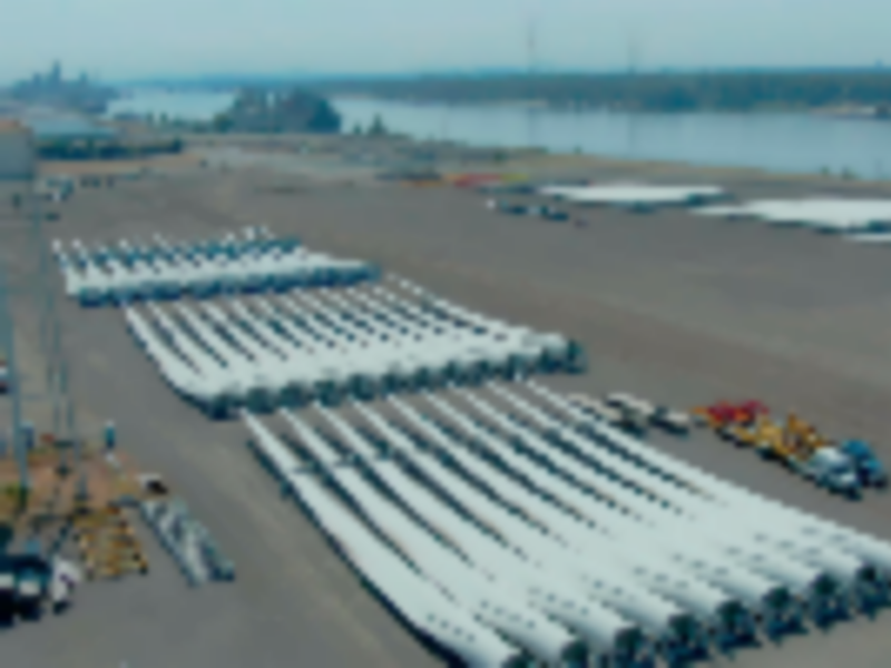 Port of Vancouver USA receives longest wind blades ever to enter the West Coast of US
