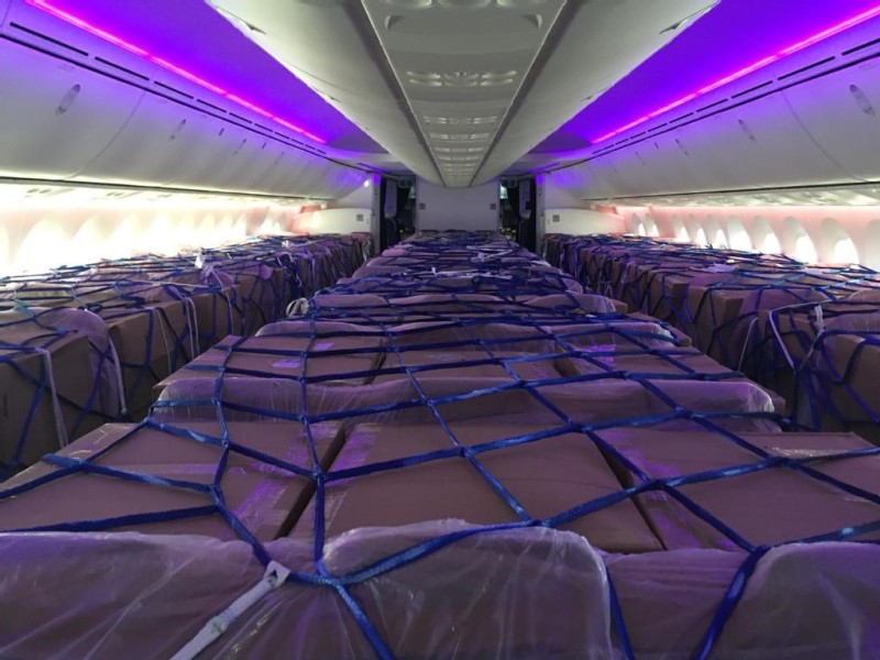 Virgin Atlantic delivers 3.5 million items of PPE and medical supplies to the UK from China