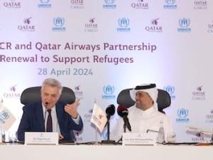 Qatar Airways renews partnership with UNHCR to support communities in need