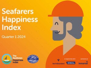 Seafarers Happiness Index reveals uptick in seafarer wellbeing in Q1 2024