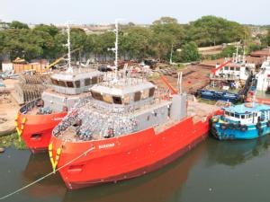 Indian Register of Shipping classed tugs – Sonalika and Sarovar launched in Kakinada