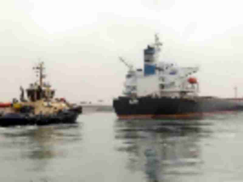Commodity ship heads for inspection after Suez Canal mishap