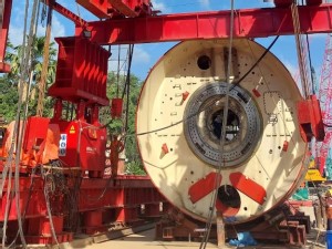 EXG handles heavy TBM for Patna Metro Rail project in India