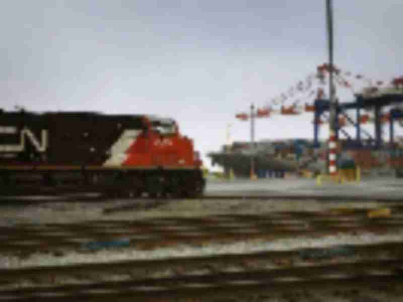 Heavy Rains Shut Railroad Tracks Near Canada’s Biggest Port