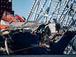 Stricken container ship in Baltimore towed to city’s port