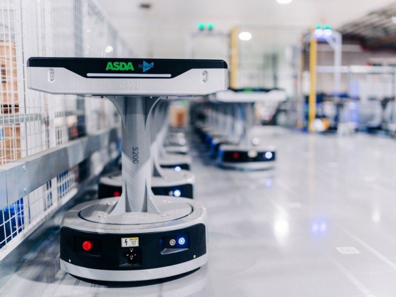 Geek+ and AMH Material Handling deliver robotic sortation project with Asda Logistics Services