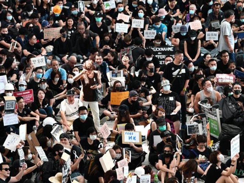 Hong Kong’s Lam warns of ‘ruin’ as strike snarls city, airport