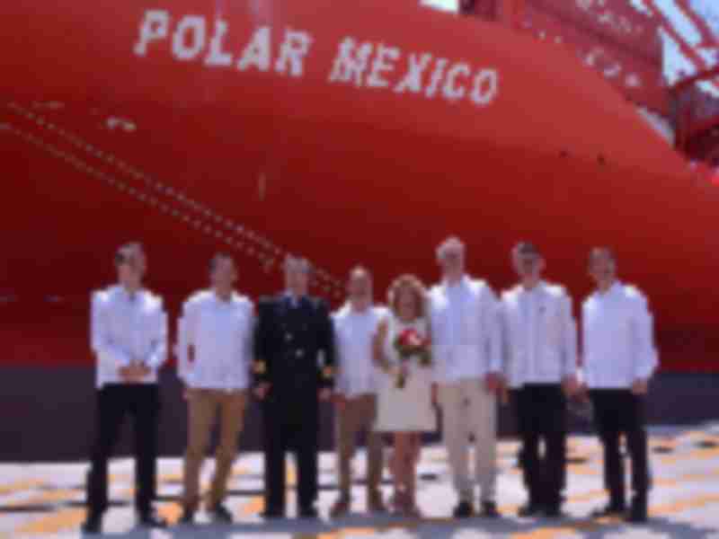 Hamburg Süd christens “Polar Mexico” in Veracruz