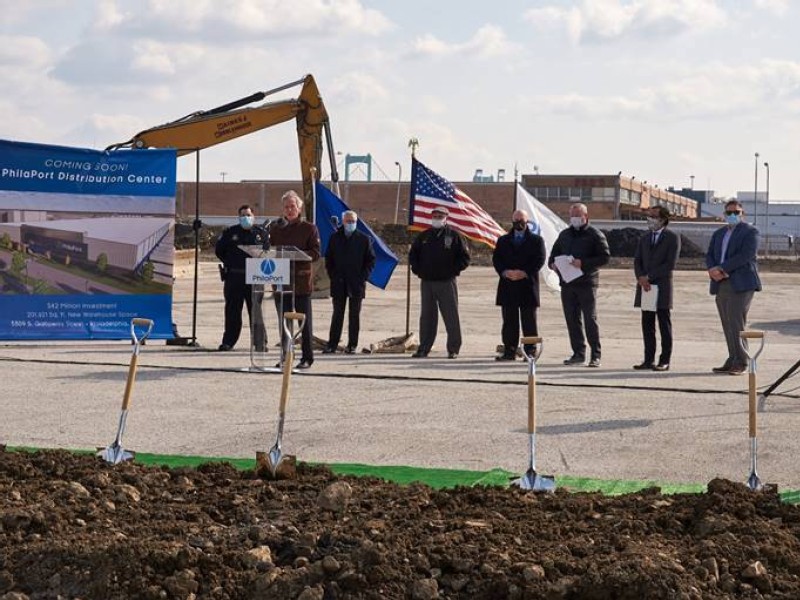PhilaPort breaks ground on new near-dock warehouse