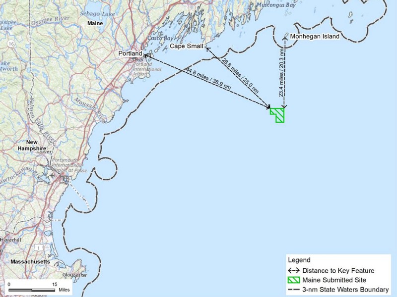 Maine submits application for nation’s first floating offshore wind farm
