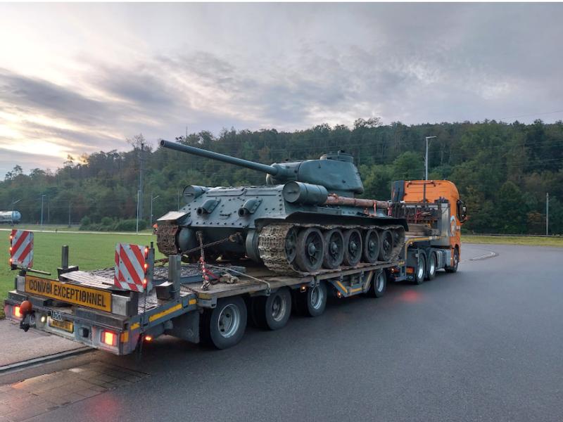 AON member, Langowski Logistics successfully transports vintage T-34-85 tank from Switzerland to the USA