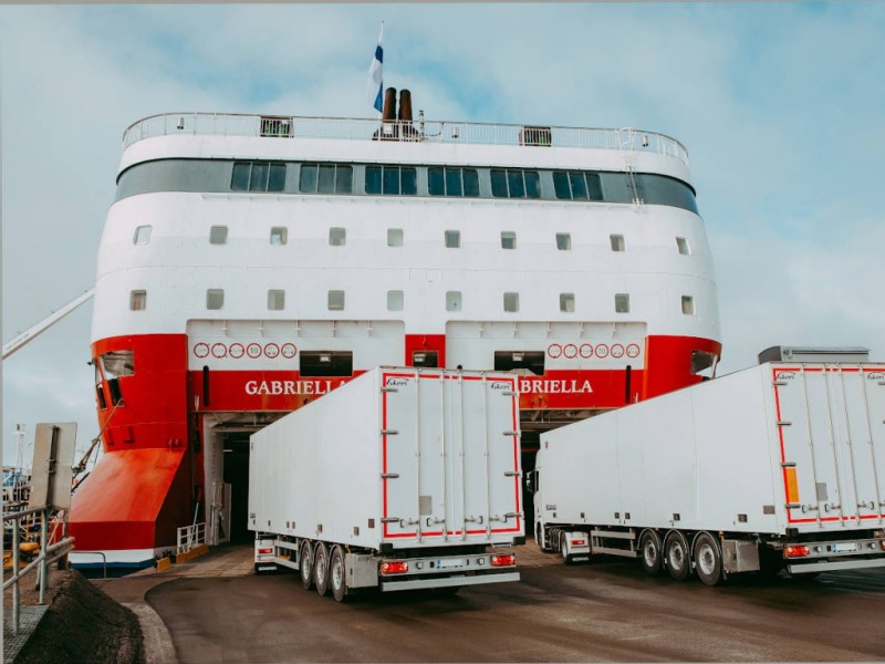 Volume of freight has remained high on Viking Line ships despite circumstances
