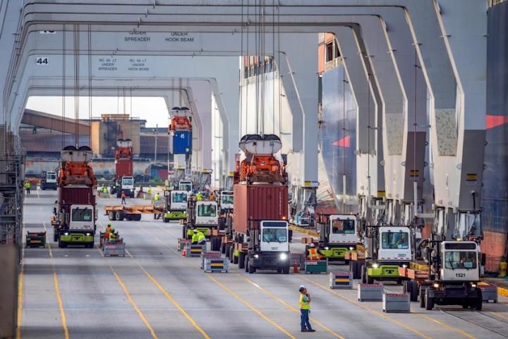 Container trade grew 14.5 percent at the Port of Savannah in September, making it the fourth busiest month ever for the Georgia Ports Authority.