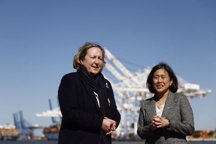 Trevelyan has been in Baltimore this week meeting with U.S. Trade Representative Katherine Tai.