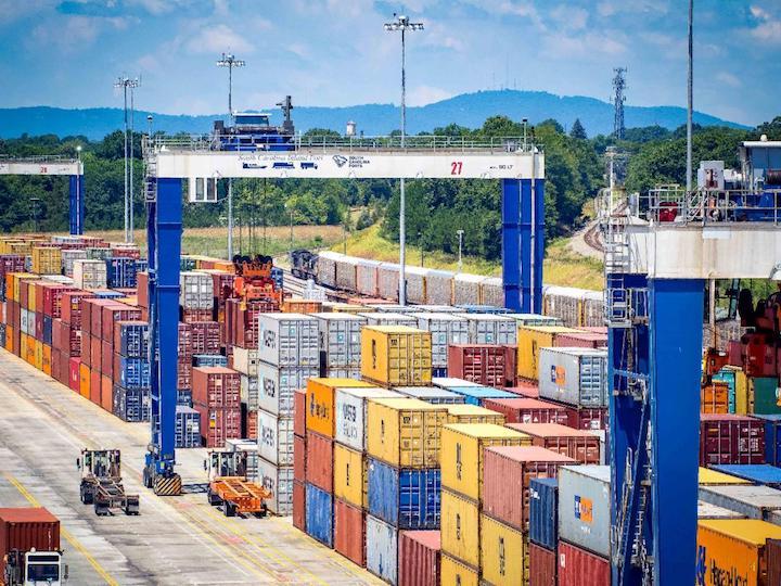 Inland Port Greer extends the Port of Charleston's reach into the Upstate via rail. First Solar will move cargo through Inland Port Greer to its new 450,000-square-foot distribution hub in Greenville, S.C.