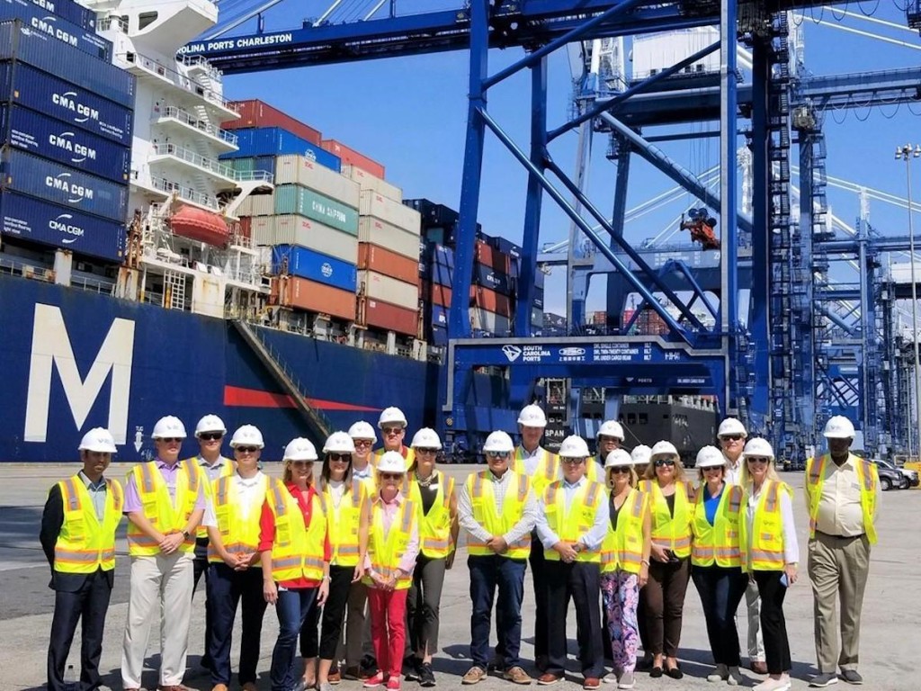The new class of Port Ambassadors toured Wando Welch Terminal to kick off S.C. Ports Authority's 2019-2020 Port Ambassador Program.