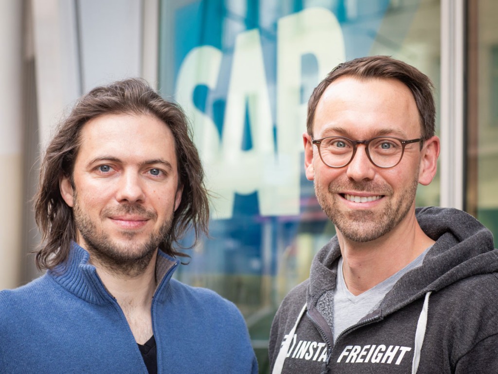 Markus J. Doetsch, Co-Founder and Chief Technology Officer (left), and Philipp Ortwein, Co-Founder and Managing Director (right), are pleased that InstaFreight's digital freight forwarding services are now integrated into the SAP Logistics Business Network. Picture source: InstaFreight.