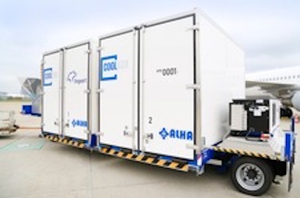 Fleet of 20 refrigerated transporters now available at FRA for pharmaceutical products.