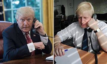 Donald Trump berated Boris Johnson