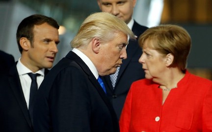 Macron, Trump, Merkel