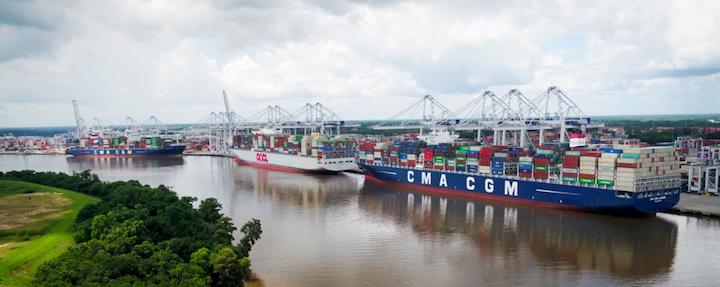 At the Port of Savannah, all nine berths are again open for business after Berths 4, 5 and 6 were strengthened to handle Neo-Panamax cranes and vessels. Savannah's Garden City Terminal serves 37 global container ship services per week.