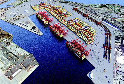The Middle Harbor redevelopment project is creating a state-of-the-industry, 300-acre terminal at the Port of Long Beach. 