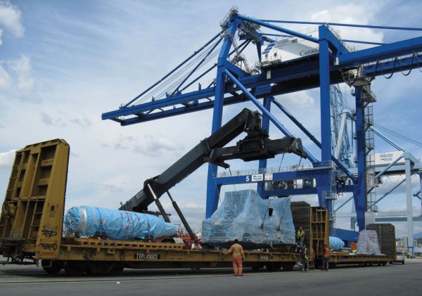 Rising volumes of project cargo have been moving through Fraser Surrey Docks in British Columbia.