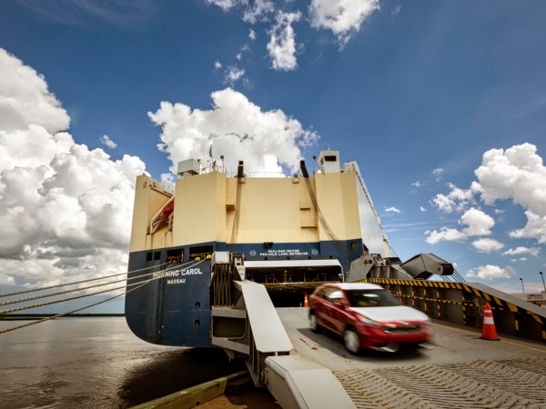 Vehicle volumes continue to rise at the Georgia Ports Authority’s Port of Brunswick.