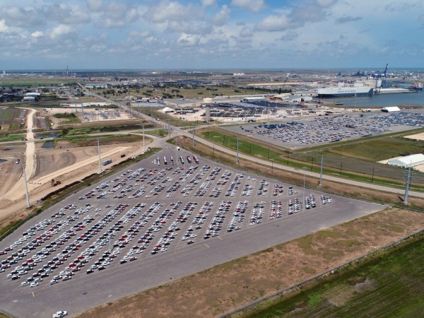 A thriving vehicle-handling operation is among expanding activities at Port Freeport, on the Gulf Coast 70 miles south of Houston.