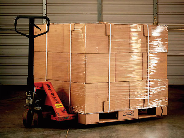 Corrugated cardboard pallets offer an environmentally preferable way of storing, stacking and transporting goods, not to mention saving trees. 