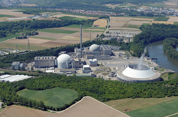 View of Neckarwestheim nuclear power plant, Photo: EnBW
