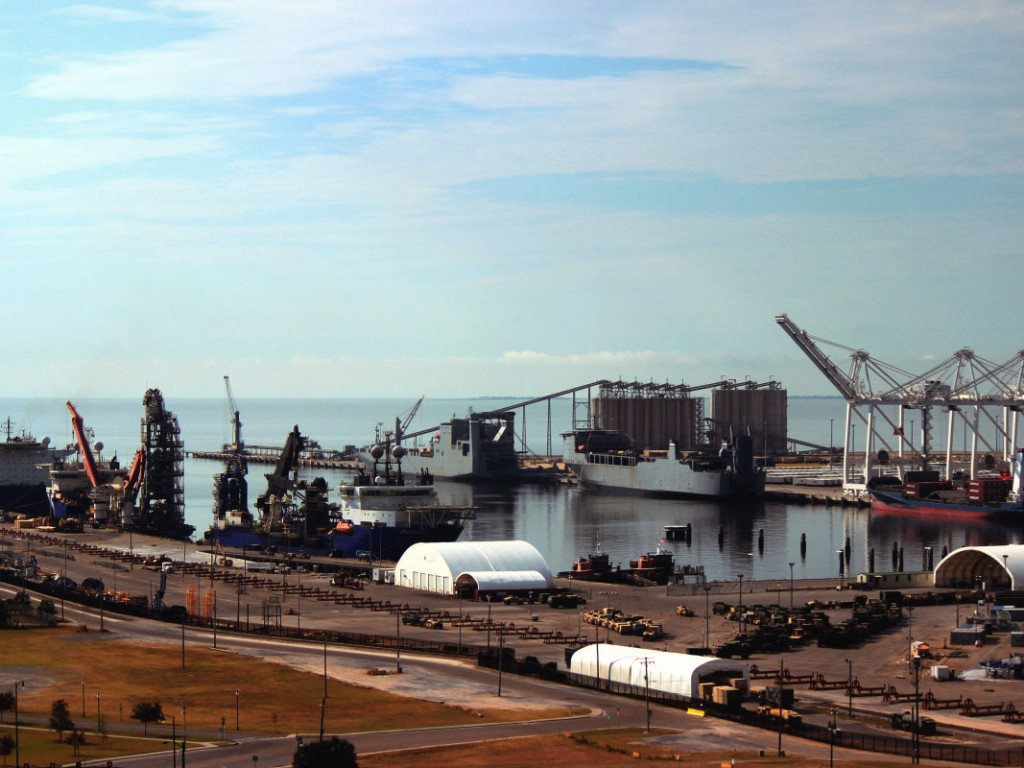 Military cargos are a key part of the diverse cargo mix at the Mississippi State Port Authority’s Port of Gulfport.