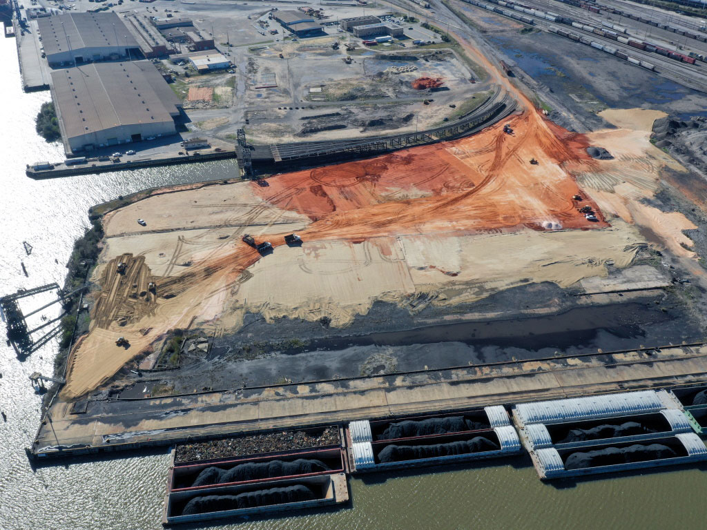 Construction is beginning on a $60 million finished automobile logistics terminal at the Port of Mobile, AL.