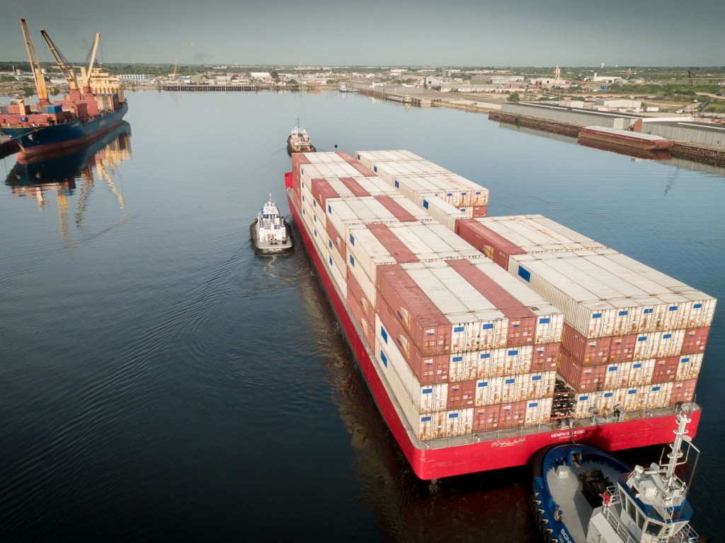 A newly launched cross-Gulf container-on-barge service offers a weekly link between the Port of Brownsville and Florida’s Port Tampa Bay.