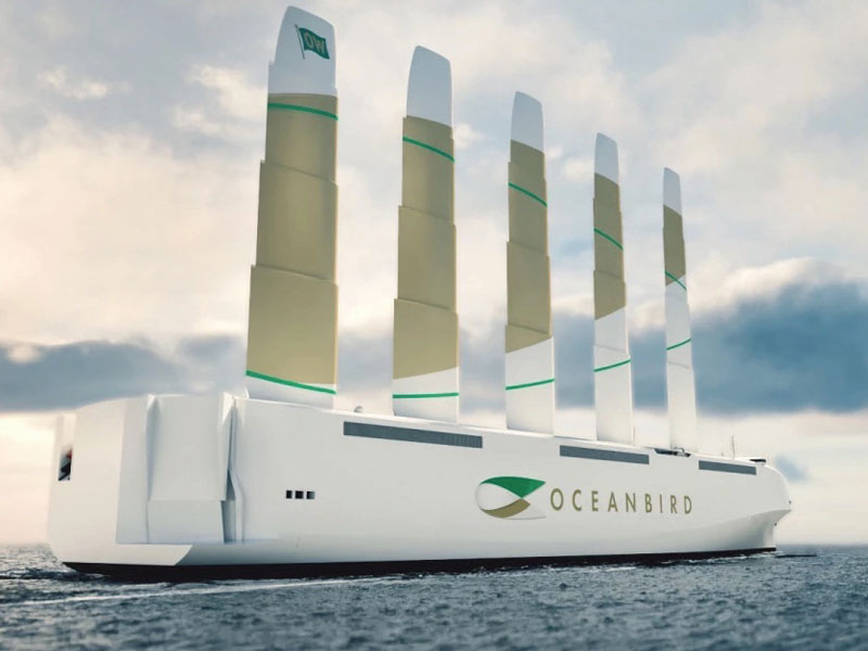 Oceanbird is a PCTC, designed to transport up to 7,000 vehicles at an average speed of 10 knots on a North Atlantic crossing.