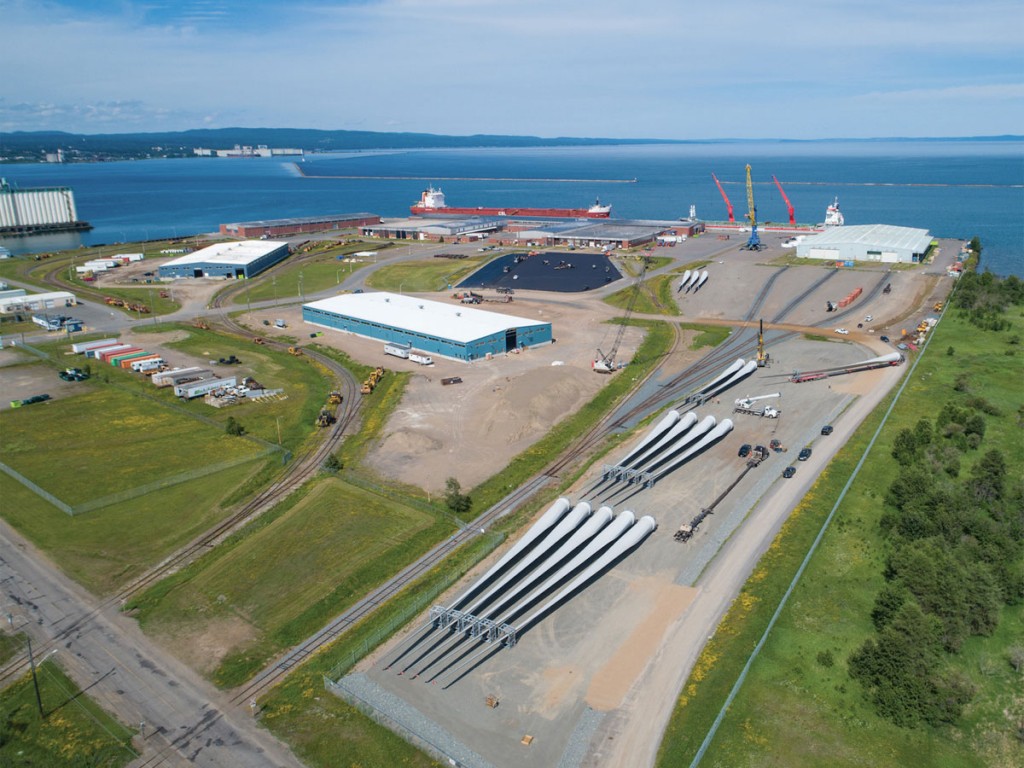 Wind cargo a growing success story for the Port of Thunder Bay.