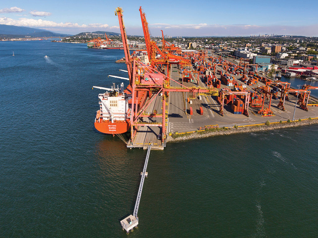 Demand from Asia is sparking strong container activity at the Port of Vancouver. (Vancouver Fraser Port Authority)