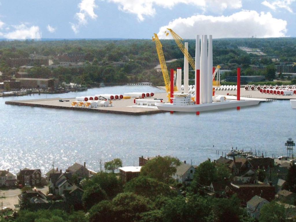 In New London, construction began on a $235 million redevelopment of the city’s State Pier to accommodate several offshore wind projects.