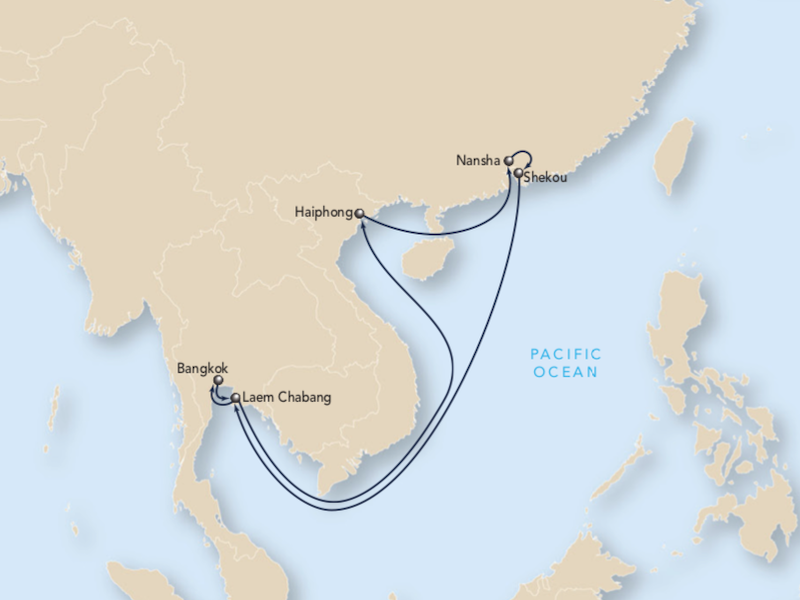 Порт бангкок. Наньша порт Китай на карте. Порт Nansha Китай. Порт Nansha Китай на карте. Nansha на карте Китая.